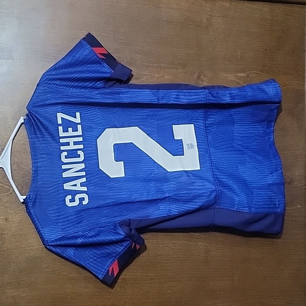 ASHLEY SANCHEZ #2 USWNT NIKE FIFA WORLD CUP SOCCER JERSEY NWT SMALL